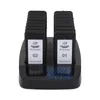 A black restaurant pager system with multiple pagers and a charging base. Voir les images du produit
