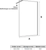 SONNI Walk-in-Dusche Walk in Duschwand Dusche,100x200cm Produktbild-Vorschau 7