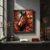 Malen nach Zahlen Erwachsene Tiere Pferd Blumen 50x40 - 30 Produktbild-Vorschau 3
