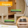 Artsauna Outdoor Fasssauna Spitzbergen 220 für 6 Personen - Produktbild-Vorschau 5