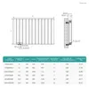 EMKE Design Paneelheizkörper Horizontal 630x1006mm 1308W Produktbild-Vorschau 7