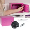 Möbeltresor mit Elektroschloss von HMF mit 23 cm Breite in Pink Anteprima dell’immagine prodotto