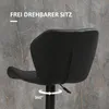 HOMCOM Set da 2 sgabelli da bar, girevoli a 360°, Anteprima dell’immagine prodotto 6