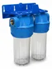 Doppel Wasser Filtergehäuse 2-Stufen 10' 3/4' IG Messing Produktbild-Vorschau 1