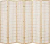 Homestyle4u Paravent Raumteiler 6 teilig Holz Natur Produktbild-Vorschau 10