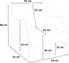 Ergonomischer skandinavischer Design-Sessel aus Holz  für Produktbild-Vorschau 8