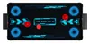 A top-down view of an air hockey table with a futuristic design. Produktbild-Vorschau