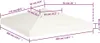 vidaXL Pavilion Roof 310 g/m² 3x3 m Cream White Náhľad obrázku produktu 5