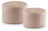 ZELLER Set de cupcakes avec couvercle beige 16x10cm et Voir les images du produit 6