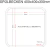 Spülbecken aus CNS verschiedene Größen 40 x 40 x 30 cm mit Produktbild-Vorschau 2