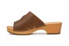 Damen Holzclogs Pantoletten Braun – Bequeme Clogs mit Produktbild-Vorschau 3