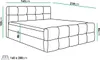 FurniDe24 Boxspringbett Leo 160x200 - Bett mit Matratze und Produktbild-Vorschau 7