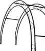 Gartenbogen aus schwarzem Metall - Halbpergola Produktbild-Vorschau 6