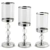 3x Porte-bougies, Cristal Porte-bougies en verre Set de 3 Voir les images du produit 2