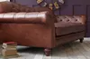 Luxus Chesterfield Wohnzimmer Couch Braun Sofa Sitz Polster Produktbild-Vorschau 4