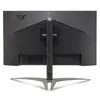 The back view of a black computer monitor on a white background. Produktbild-Vorschau