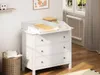 A nursery or child's room with a white dresser serving as a changing station. Produktbild-Vorschau