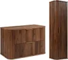 RODAN | Badmöbel Set - 80,4 cm - 2-teilig - Dunkelbraun - Produktbild-Vorschau 1