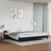 Bettgestell mit Kopfteil ohne Matratze Schwarz 200x200 cm Produktbild-Vorschau 2