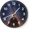 Wanduhr - Rund - Glasuhr - Kosmos Maßstab Mensch - 40x40cm Produktbild-Vorschau 1