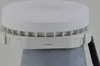 A close-up view of a white smart LED light fixture mounted on a gray cylindrical object. Produktbild-Vorschau