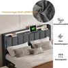 Čalouněná postel ProximaX 160x200 cm s USB a zásuvkami, Náhled obrázku produktu 5