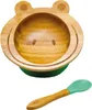 Kleine Fuchs bamboe kom voor kinderen, inclusief lepel - Productafbeelding-voorbeeld 1