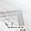 Tenda da doccia 180x180 PEVA Trasparente Magneti Antimuffa Anteprima dell’immagine prodotto 5