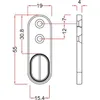 Teleskop-Schrankrohr oval 400 - 600 mm Stahl verchromt Produktbild-Vorschau 2