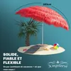 KINGSLEEVE® Ombrellone Stile Hawaii Ø160 cm Inclinabile e Anteprima dell’immagine prodotto 8