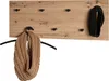HAKU Wandgarderobe Eiche hell, schwarz - MDF, Metall, Produktbild-Vorschau 6