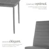 Lot de chaises avec surpiqûre - gris, Lot de 6 Voir les images du produit 3