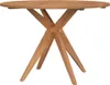 vidaXL Gartentisch Rund Ø110x75 cm Massivholz Akazie Produktbild-Vorschau 1