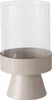 Boltze Windlicht Pallas Leuchter Eisen & Klarglas Beige Produktbild-Vorschau 3
