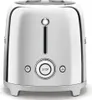 A front-on studio shot of a chrome toaster. Produktbild-Vorschau