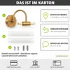 Spiegelleuchte Badezimmer in Messing 2x G9 Produktbild-Vorschau 7