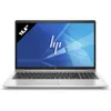 A silver HP laptop is shown from the front on a white background. Produktbild-Vorschau