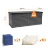 Gartenbox - Kissenbox - Auflagenbox - Truhe mit Deckel 390 Produktbild-Vorschau 12