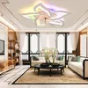 65W Leise Deckenventilator mit Beleuchtung, Blütenform LED Produktbild-Vorschau 5