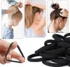 100 Stück Haargummis Schwarz, Haargummi Schwarz Weich Produktbild-Vorschau 4