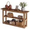 Consoletafel van massief hout, 140 cm hoog, drietraps Productafbeelding-voorbeeld 5
