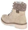 Jane Klain Damen Schnürboots Braun Textil & Synthetik Produktbild-Vorschau 3