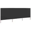 vidaXL 3-teiliges Windschutzgewebe 400 x 80 cm Anthrazit Produktbild-Vorschau 2