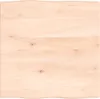 vidaXL Stolová doska 60x60x2 cm Dubový masív Neošetrené Náhľad obrázku produktu 1