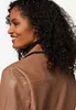 Veste en cuir Ricano CECILA pour femme - taupe / M Voir les images du produit 4