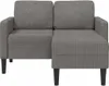 vidaXL Canapé 2 places avec chaise longue en L gris clair Voir les images du produit 2