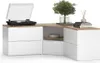 A corner media console with a turntable on top. Anteprima dell’immagine prodotto