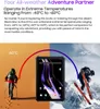 A rugged tablet is shown in a split image, representing extreme temperature operation. One side shows a desert environment with a hiker, and the other shows a snowy mountain with a skier. Produktbild-Vorschau
