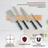 Magnetische messenhouder, bamboe, bamboe, rechthoekig, 1 Productafbeelding-voorbeeld 2