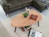 FineBuy Couchtisch Akazie Massivholz oval 110 cm · Produktbild-Vorschau 5